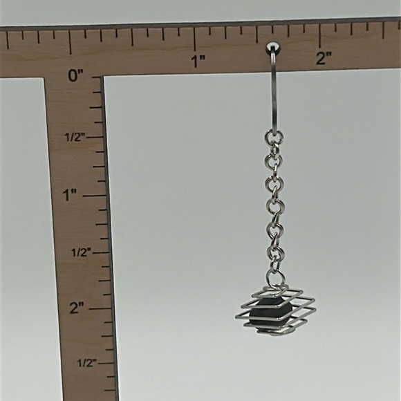 2052- Rustic Coffee Beans Cage Handmade Dangle Earrings NWT - Picture 4 of 7